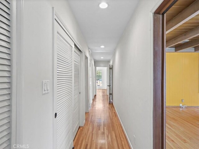 13510 Valleyheart Dr N, Sherman Oaks, CA 91423 - hall with light wood finished floors and recessed lighting