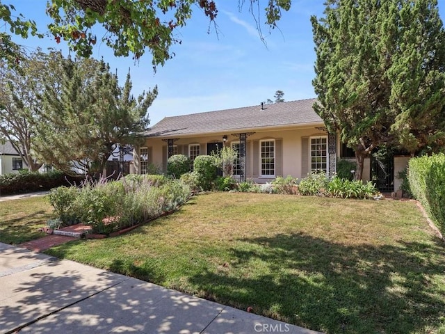 13510 Valleyheart Dr N, Sherman Oaks, CA 91423 - ranch-style house with stucco siding and a front lawn
