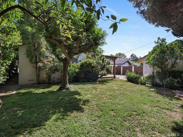 13510 Valleyheart Dr N, Sherman Oaks, CA 91423 - view of yard featuring a pergola