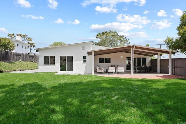 8602 Kilbourn Dr, La Jolla, CA 92037 - back of house featuring stucco siding and a patio