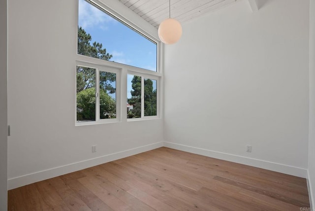 8602 Kilbourn Dr, La Jolla, CA 92037 - spare room with baseboards and light wood-style flooring