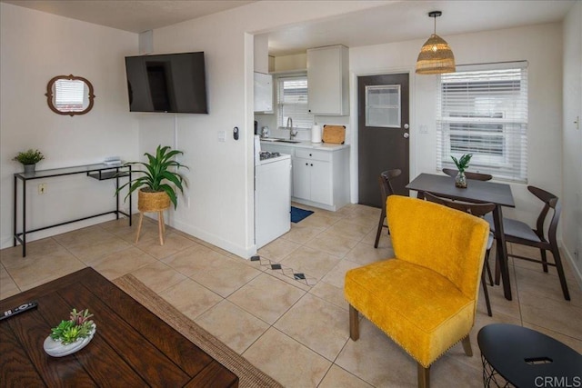 260406 Juan St, San Diego, CA 92110 - living area featuring light tile patterned floors