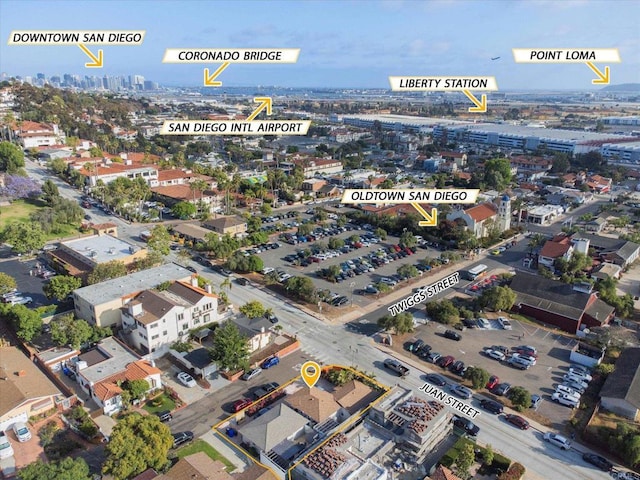 260406 Juan St, San Diego, CA 92110 - aerial overview of property's location with nearby urban area