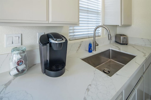 260406 Juan St, San Diego, CA 92110 - kitchen view of light stone countertops and white cabinets