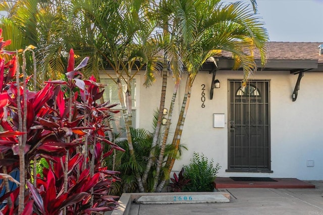 260406 Juan St, San Diego, CA 92110 - doorway to property with stucco siding