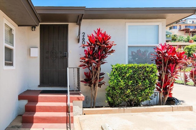 260406 Juan St, San Diego, CA 92110 - property entrance with stucco siding