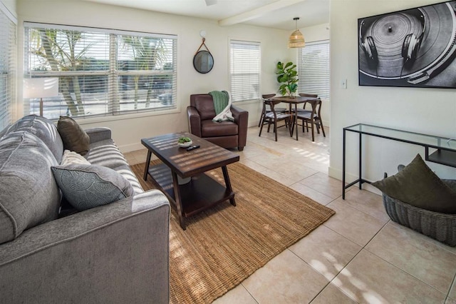 260406 Juan St, San Diego, CA 92110 - living area featuring light tile patterned flooring