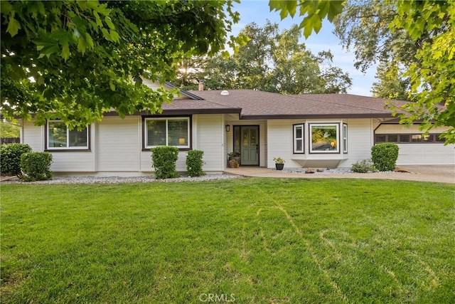 25 Misty Way, Chico, CA 95926 - ranch-style home with a front lawn and an attached garage