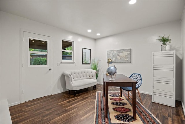 25 Misty Way, Chico, CA 95926 - office space with dark wood-type flooring and recessed lighting