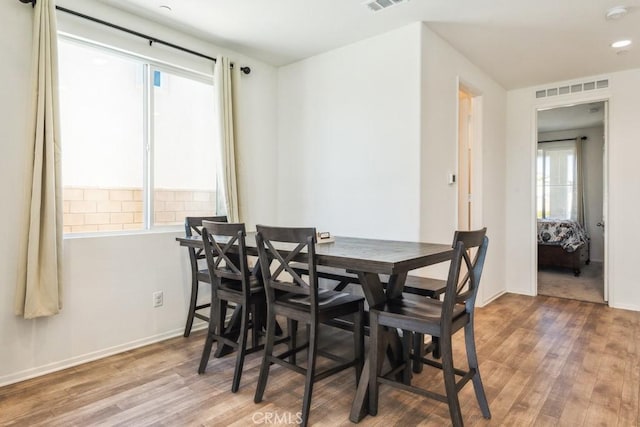13343 Macaw Pl, Victorville, CA 92395 - dining room with light wood-style flooring, healthy amount of natural light, and recessed lighting