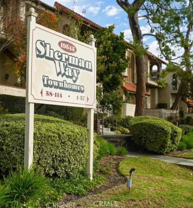 19545 Sherman Way Unit 44, Reseda, CA 91335 - view of community / neighborhood sign