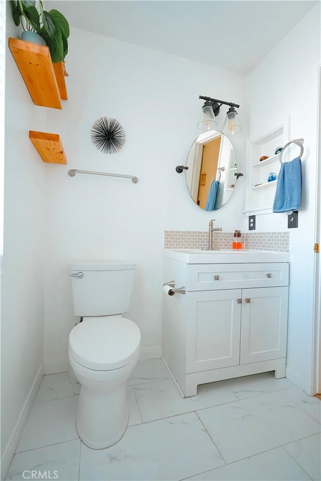 3473 Yankee Cir, Riverside, CA 92503 - half bath with marble look tile flooring and vanity
