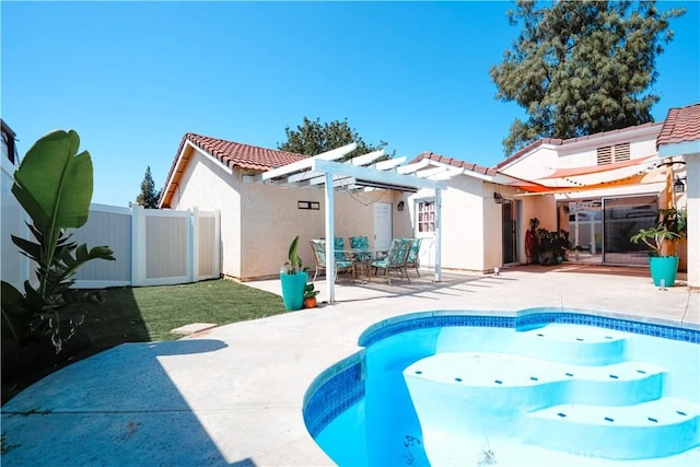 3473 Yankee Cir, Riverside, CA 92503 - view of swimming pool with a pergola and a patio area