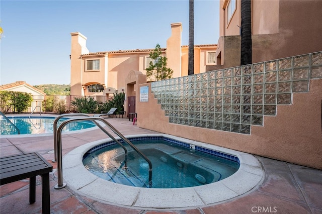 4347 Freedom Dr Unit C, Calabasas, CA 91302 - community pool featuring a hot tub and a patio