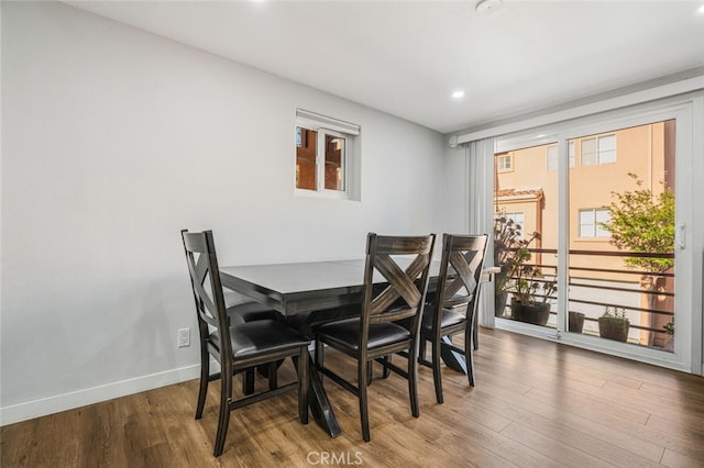 4347 Freedom Dr Unit C, Calabasas, CA 91302 - dining space with wood finished floors and recessed lighting