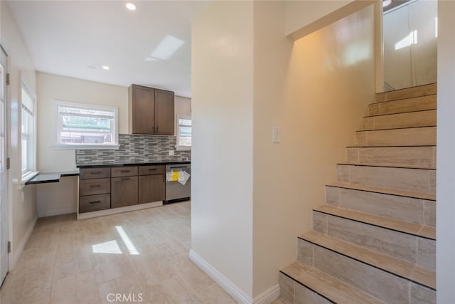 1409 4th St, San Fernando, CA 91340 - stairs with baseboards and recessed lighting