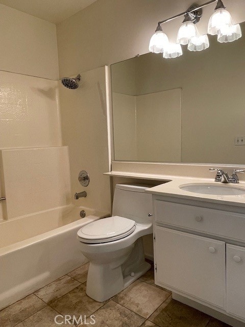 27896 Beacon St, Castaic, CA 91384 - full bath featuring vanity, shower / tub combination, and tile patterned flooring