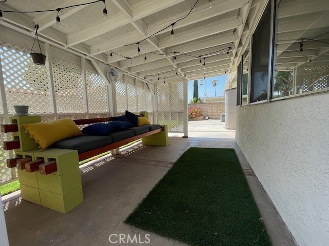 27896 Beacon St, Castaic, CA 91384 - sunroom / solarium featuring outdoor lounge area