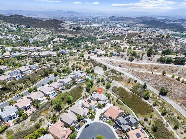 35694 Cherry Bark Way, Murrieta, CA 92562 - aerial view of property and surrounding area featuring a mountain backdrop