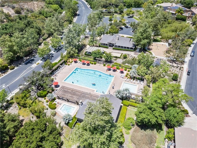 35694 Cherry Bark Way, Murrieta, CA 92562 - aerial view of property and surrounding area with a pool