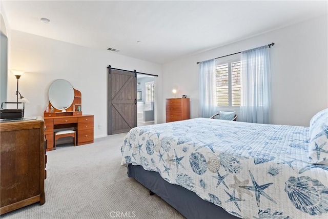 35694 Cherry Bark Way, Murrieta, CA 92562 - bedroom featuring a barn door and carpet