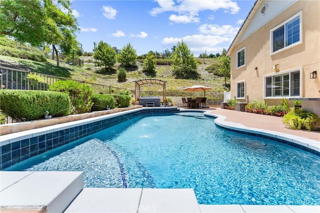 35694 Cherry Bark Way, Murrieta, CA 92562 - view of swimming pool featuring a fenced backyard and a patio area