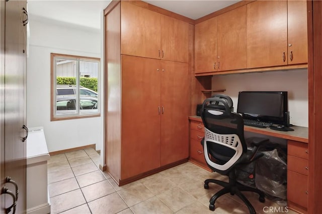 1251 Bryant Rd, Long Beach, CA 90815 - office area with baseboards and light tile patterned flooring