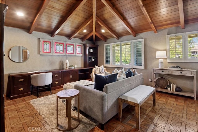 1251 Bryant Rd, Long Beach, CA 90815 - office space featuring wood ceiling and recessed lighting