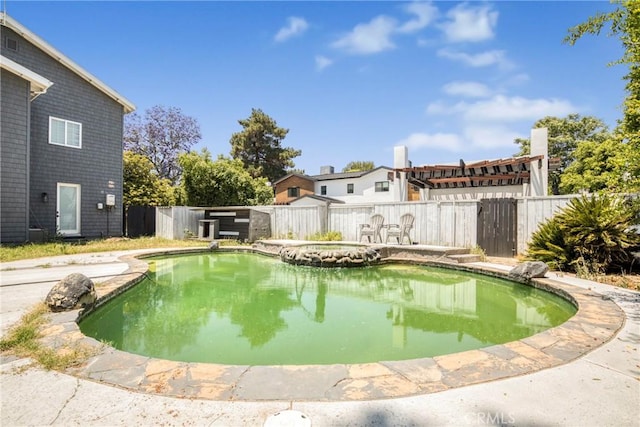 8140 Quartz Ave, Winnetka, CA 91306 - view of swimming pool featuring a fenced backyard