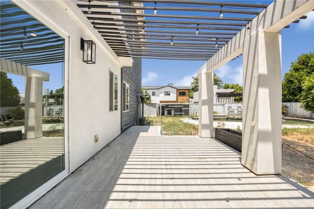 8140 Quartz Ave, Winnetka, CA 91306 - wooden terrace with a pergola