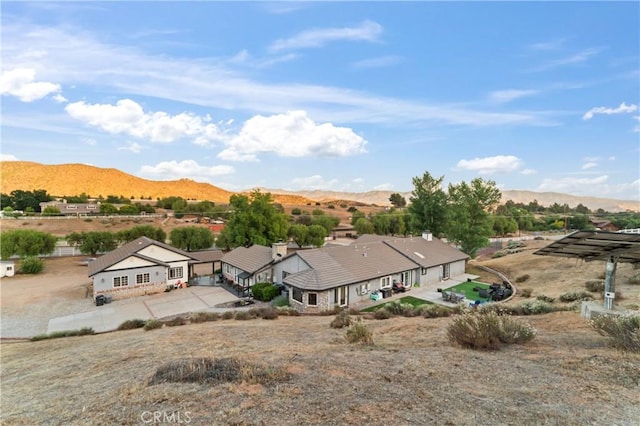 34037 Agua Dulce Canyon Rd, Agua Dulce, CA 91390 - aerial view of property and surrounding area with mountains