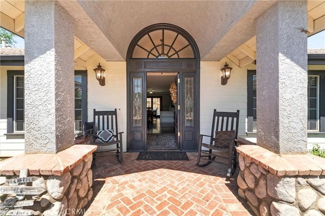 34037 Agua Dulce Canyon Rd, Agua Dulce, CA 91390 - doorway to property featuring a porch