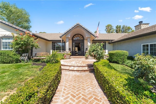34037 Agua Dulce Canyon Rd, Agua Dulce, CA 91390 - view of front of home featuring a tiled roof and stucco siding