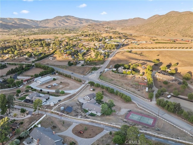 34037 Agua Dulce Canyon Rd, Agua Dulce, CA 91390 - aerial view of property and surrounding area featuring mountains and nearby suburban area