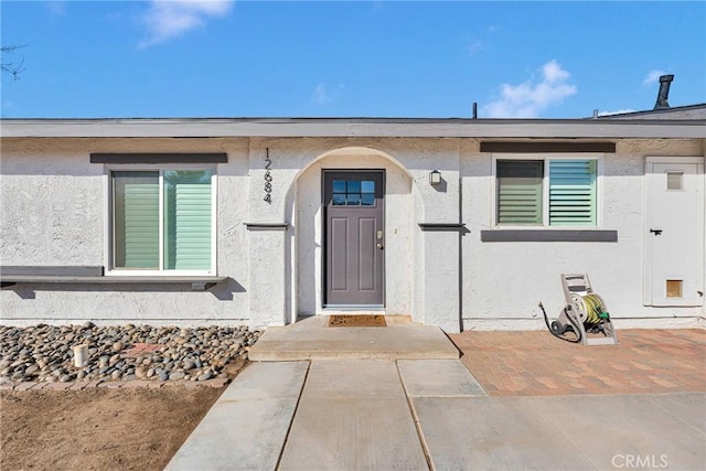 12684 Snapping Turtle Rd, Apple Valley, CA 92308 - property entrance with stucco siding