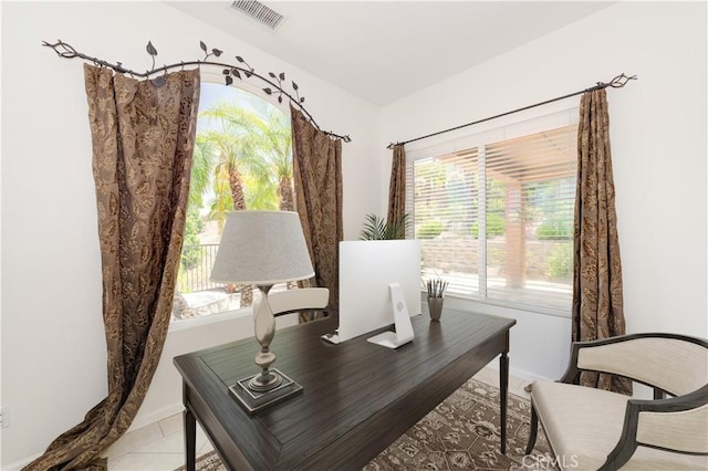 24038 Watercress Dr, Corona, CA 92883 - office featuring plenty of natural light and light tile patterned floors