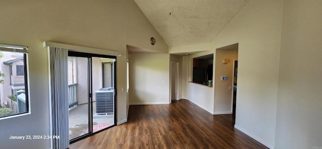 3040 Charwood Ct, Spring Valley, CA 91977 - empty room with wood finished floors and high vaulted ceiling