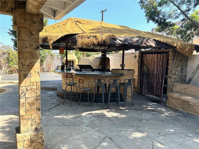 24252 Palmek Cir, Lake Forest, CA 92630 - view of patio / terrace with a mountain view and a gazebo
