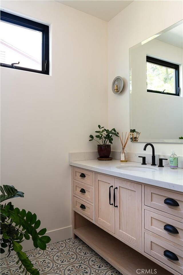 4620 Morse Ave, Sherman Oaks, CA 91423 - bathroom with vanity and tile patterned floors