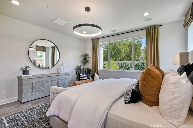 3042 Mesa Gln, Escondido, CA 92026 - bedroom with wood finished floors and recessed lighting