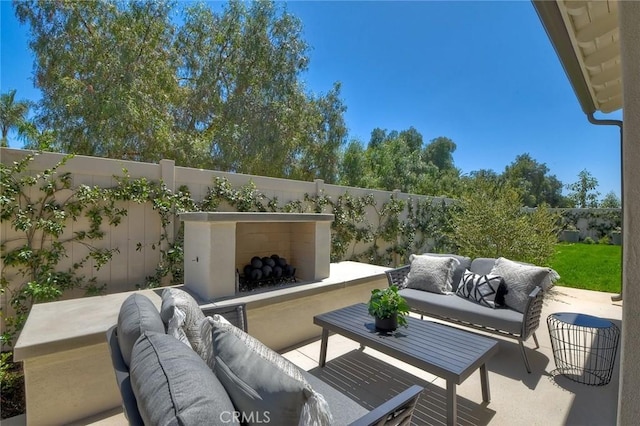 3042 Mesa Gln, Escondido, CA 92026 - fenced backyard with an outdoor hangout area and a patio
