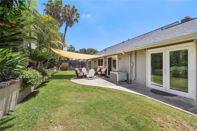 22391 Lombardi, Laguna Hills, CA 92653 - view of yard with french doors and a patio area