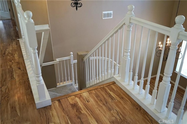 3569 Sepulveda Ave, Merced, CA 95348 - staircase with wood finished floors