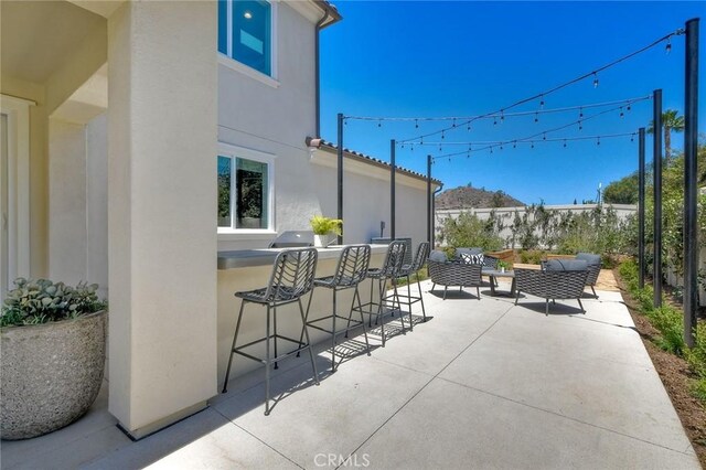 3091 Orchard Gln, Escondido, CA 92026 - view of patio / terrace with an outdoor living space