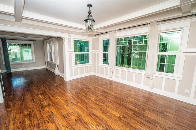 220 Palm Pl, Pomona, CA 91767 - empty room with wood-type flooring and ornamental molding