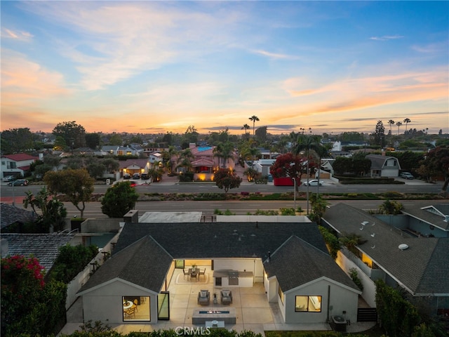 1700 Irvine Ave, Newport Beach, CA 92660 - aerial view at dusk of a residential view