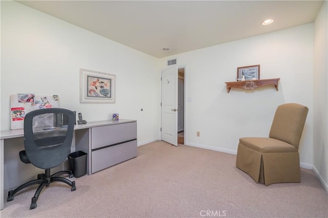 2526 Fontezuela Dr, Hacienda Heights, CA 91745 - home office with light carpet and recessed lighting