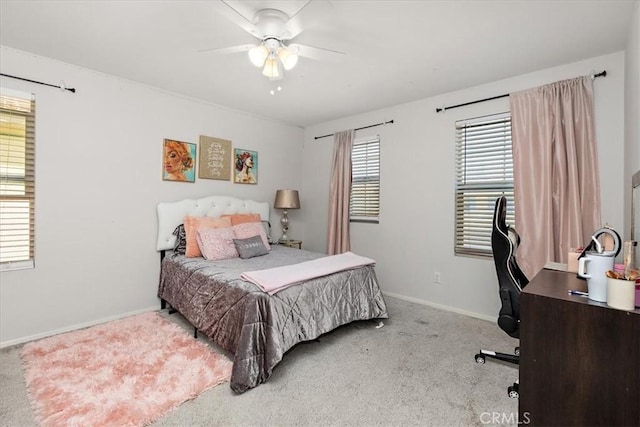 955 W Jasmine Way, Rialto, CA 92376 - bedroom featuring carpet floors, a desk, and ceiling fan