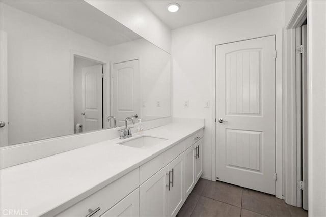 955 W Jasmine Way, Rialto, CA 92376 - bathroom with vanity and tile patterned flooring