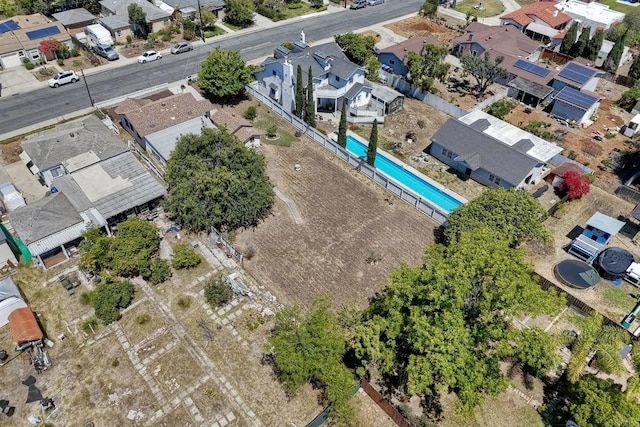 4693 71st St, La Mesa, CA 91942 - aerial view of property's location with nearby suburban area and a pool